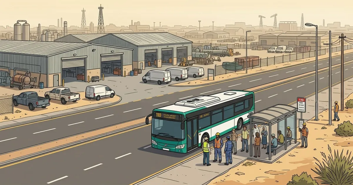 Mussafah Bus Number: Buses from Abu Dhabi City to Mussafah, LifeCare Hospital and Dalma Mall