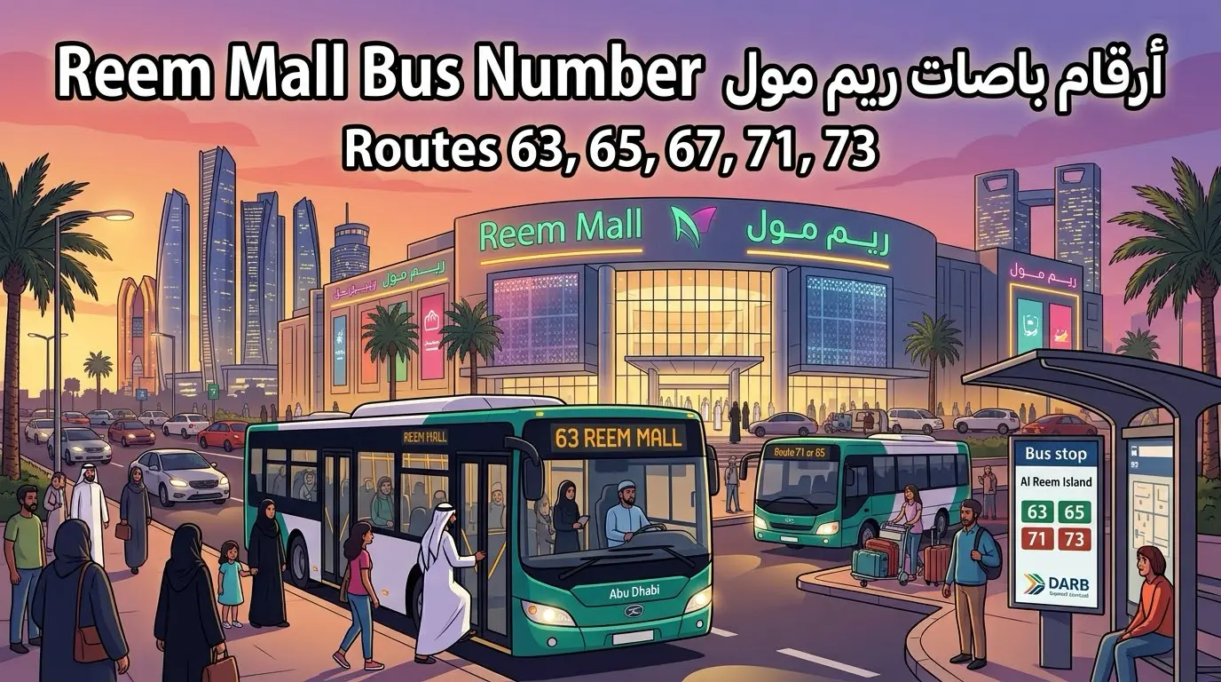 Reem Mall Bus Number: Bus 63 to Al Reem Mall and Buses to Reem Island