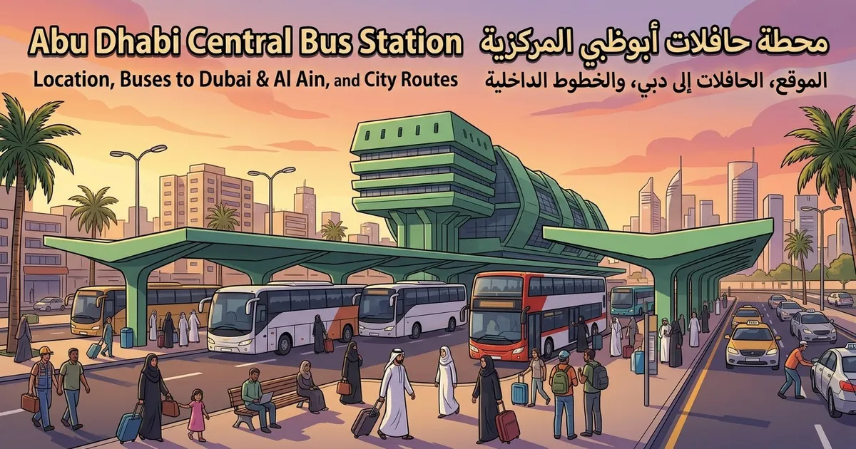 Abu Dhabi Central Bus Station: Location, Buses to Dubai and Al Ain, and City Routes