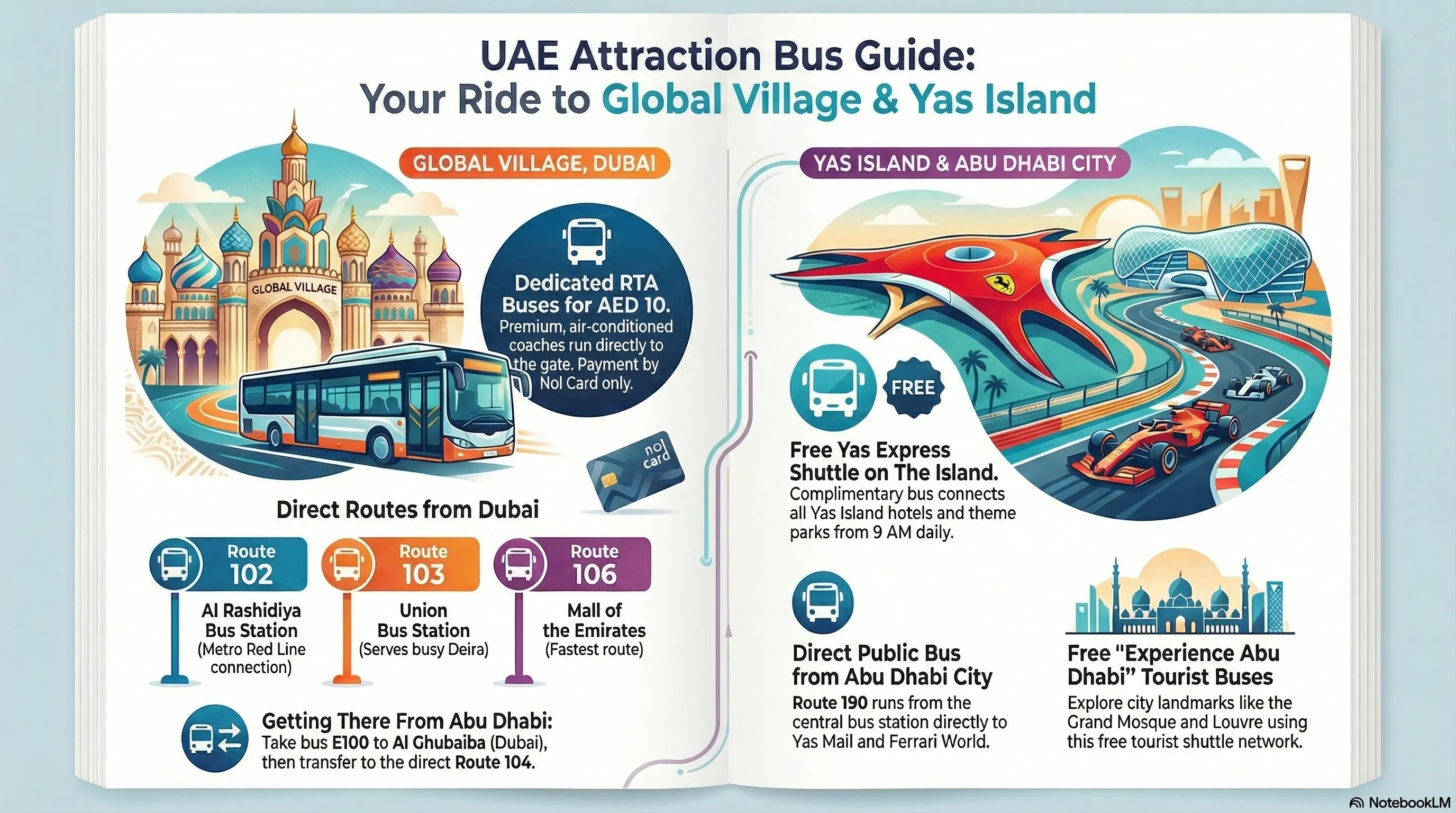 Seasonal & Event Bus Guide 2025: Global Village & Yas Island Services