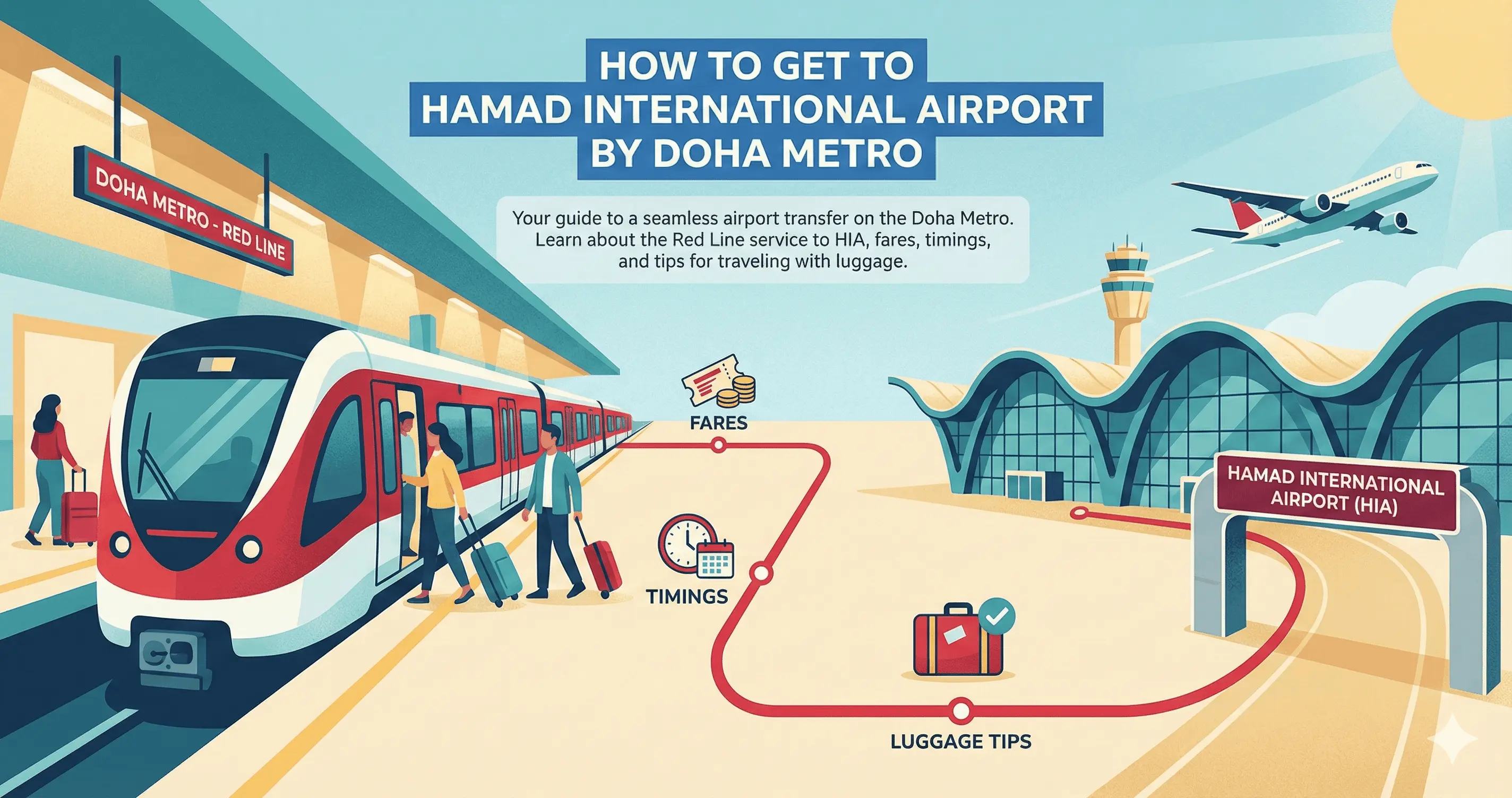 How to Get to Hamad International Airport by Doha Metro