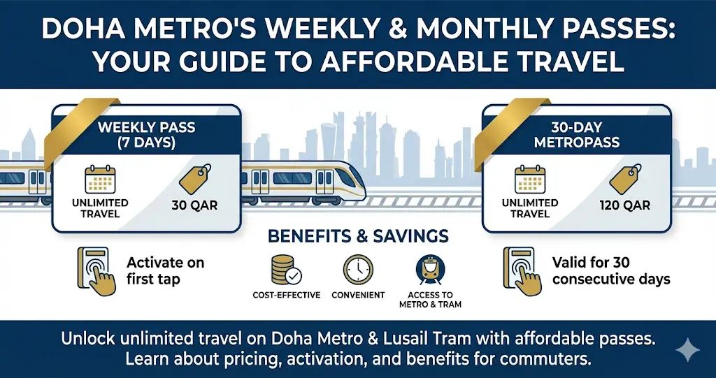 Doha Metro's Weekly & Monthly Passes: Your Guide to Affordable Travel