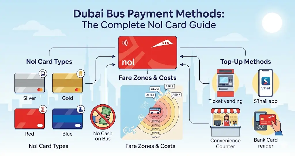 Dubai Bus Payment Methods: The Complete Nol Card Guide