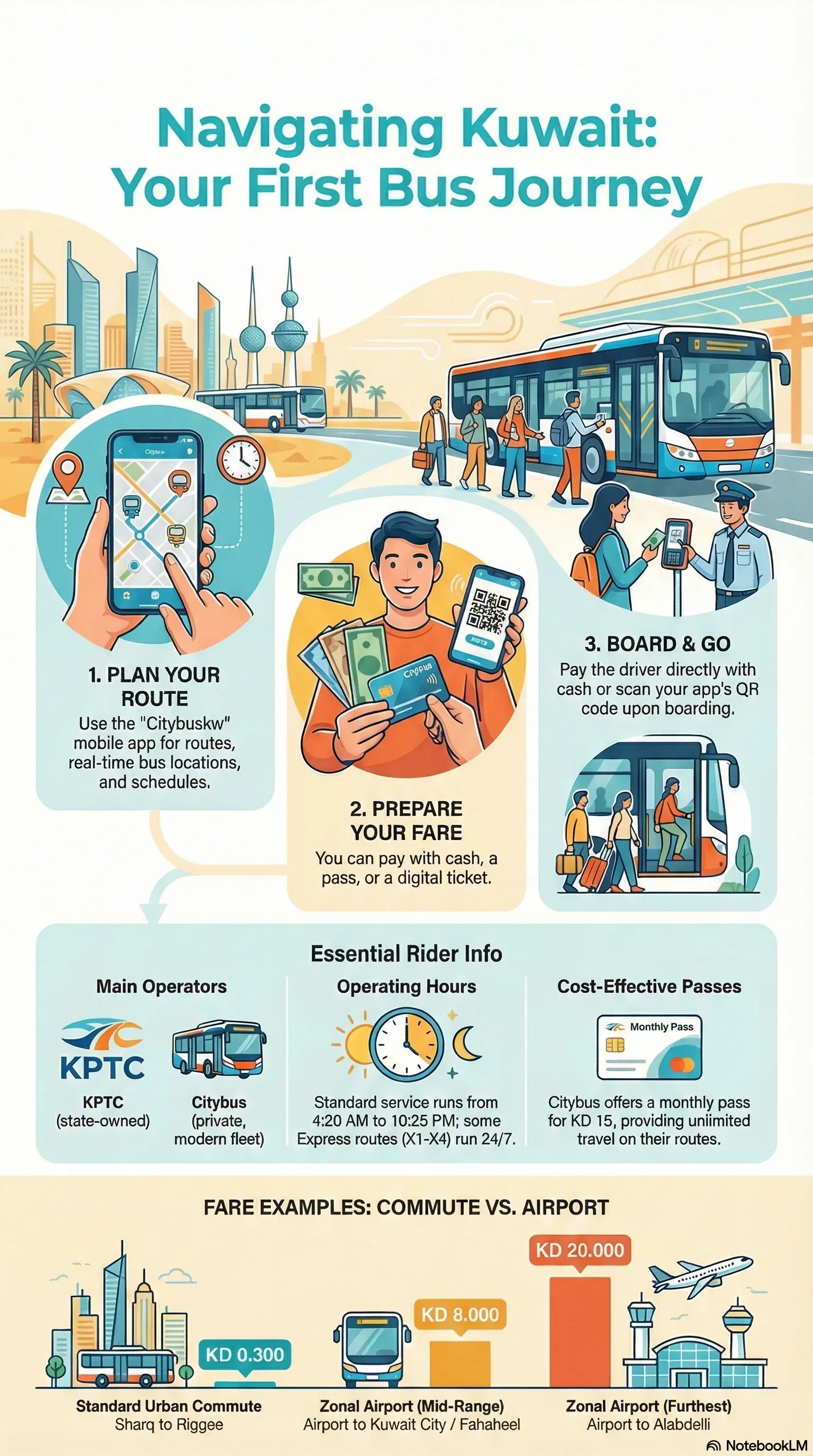 Kuwait Bus Journey - Step-by-Step Guide