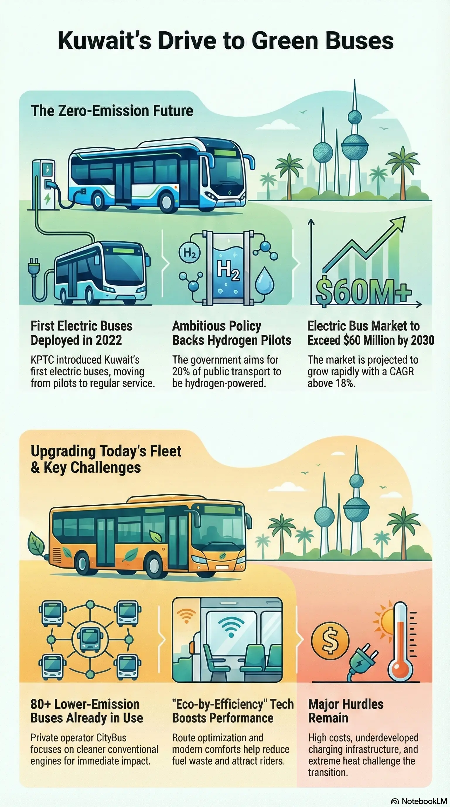 Eco‑friendly buses and fleet upgrades in Kuwait