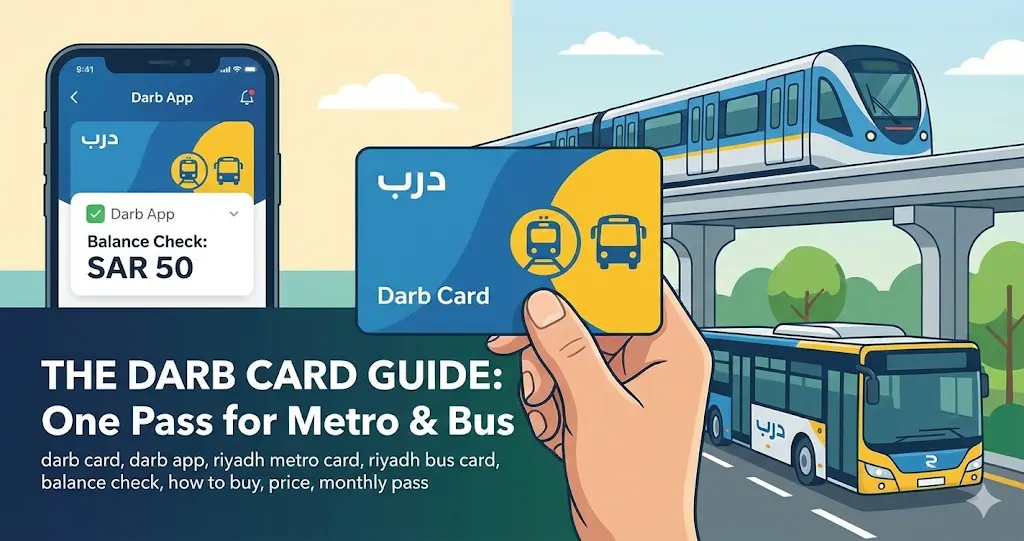 The Darb Card Guide: One Pass for Riyadh Metro & Bus