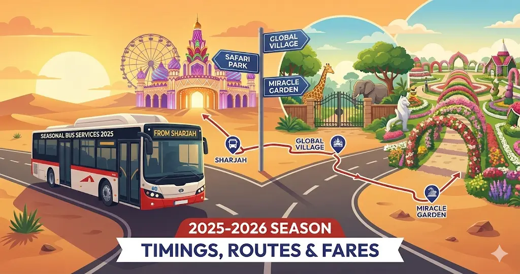 Seasonal Bus Services 2025: Global Village, Safari Park & Miracle Garden