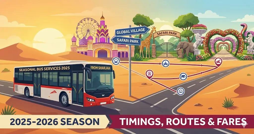 New Sharjah Intercity Bus Routes 2025: E308, Electric Fleet & Muscat